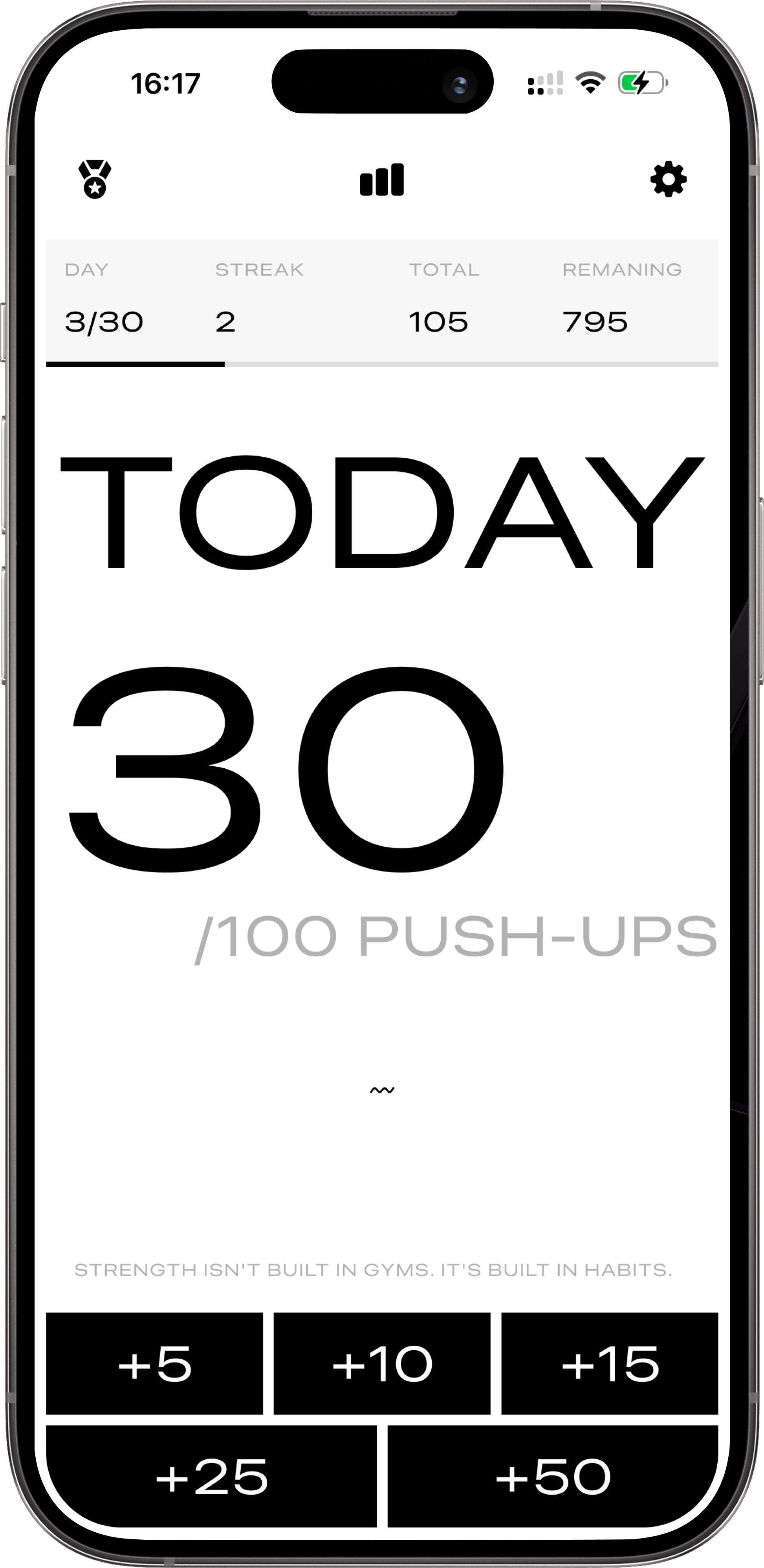 PushUps App Screenshot